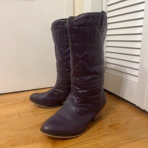 Size 10.5 Dark purple cowboy boots